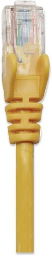 Intellinet Network Patch Cable, Cat5e, 1m, Yellow, CCA, U/UTP, PVC, RJ45, Gold P - 第 3/3 張圖片