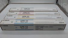 Genuine 1 Set CANON GPR-53 Toner Cartridge Full Set - Black Cyan Yellow Magenta