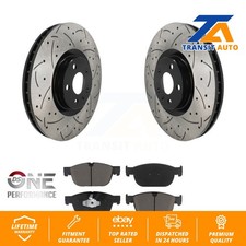 Front Drilled Slot Brake Rotors Ceramic Pad Kit For Volvo XC60 XC90 XC40 S60 C40