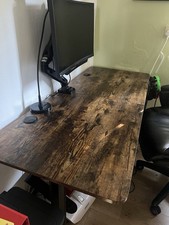 Standing Desk, Adjustable Height, Walnut