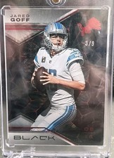 2023 Jared Goff /9 Panini Black Ruby FOTL #39