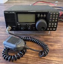 Icom IC-718 Ham Radio HF Transceiver w/ DSP + Mic, Power cable.  Tested - Works!