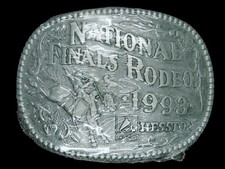 UD17128 NOS NFR 1993 NATIONAL FINALS RODEO HESSTON COLLECTOR BELT BUCKLE