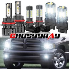 Fit 2002-2005 Dodge Ram 1500 2500 3500 Led Headlightfog Bulbsturn Signal Lamp Fit 2002-2005 Dodge Ram 1500 2500 3500 Led Headlightfog Bulbsturn Signal Lamp