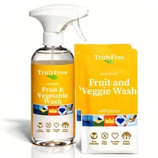 Fruit and Vegetable Wash Refills | Veggie Wash Removes 99% Dirt & Wax | Plant...