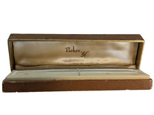 Parker 51 Cardboard Box with Satin Lining 1942 NO Pen Empty 6.5" by 2" Flip Top
