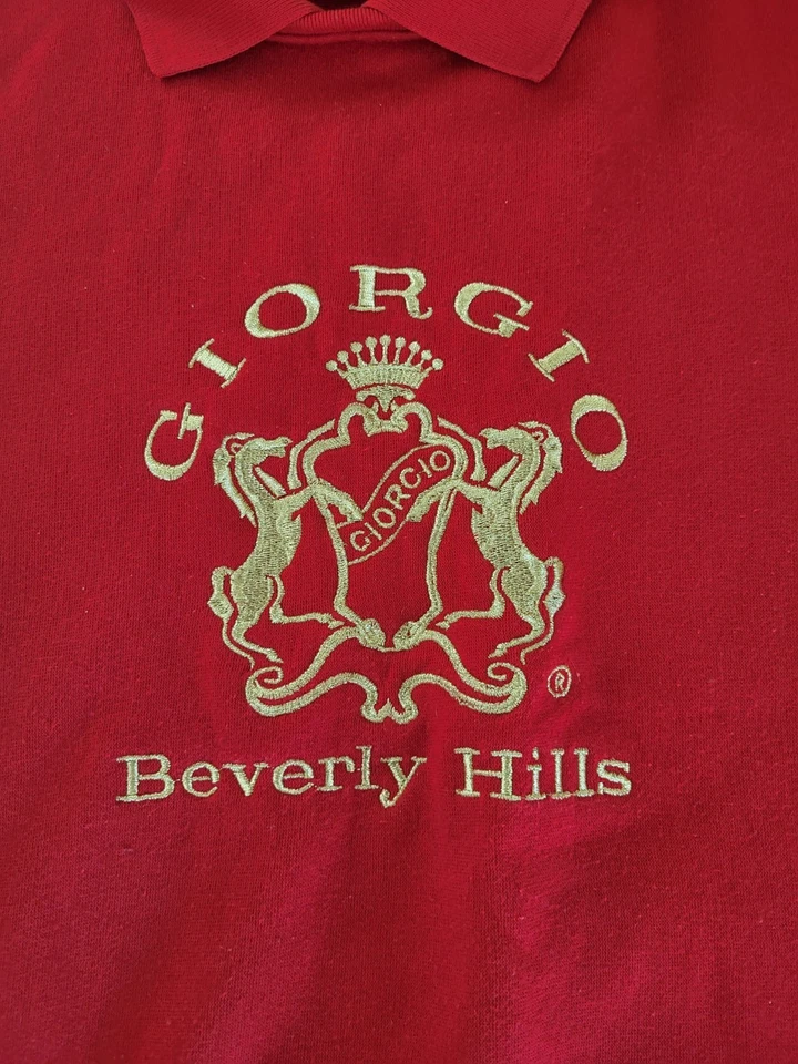 Винтажная мужская толстовка Giorgio Beverly Hills размер средний - Изображение 2 из 4