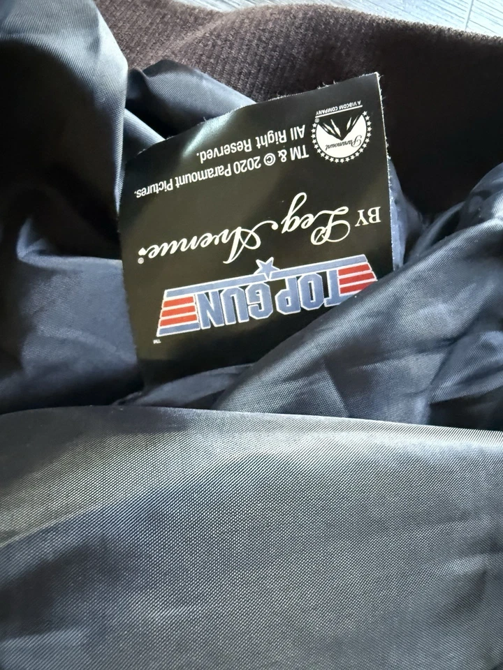 Chaqueta de Cuero Top Gun Por Leg Avenue Talla Grande L Disfraz Maverick Halloween Foto 4 de 4