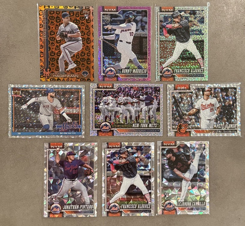 MLB BASEBALL 2025-2026 TOPPS NEW YORK METS TEAM CARD LOT NO DUPES*