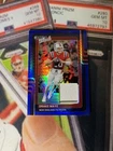 2025 Panini Donruss Optic - Donruss Threads Drake Maye  Blue Hyper Prizm (MEM)