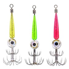 Squid Lures Fishing Saltwater Squid Hook Waterproof LED Underwater Excitement