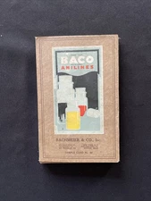Baco Anilines Sample Card - Industrial Dyes Bachmeir & Co Boston Massachusetts