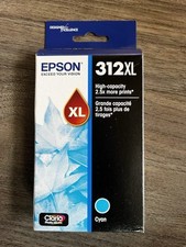 NEW Epson 312XL Cyan T312XL220-S High Capacity Ink Cartridge Genuine OEM Printer