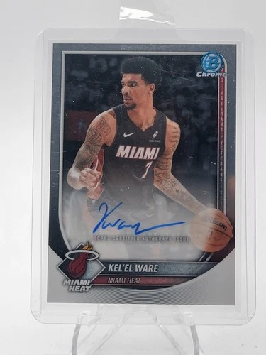 KEL'EL WARE 2025-26 BOWMAN CHROME AUTOGRAPH AUTO #BCA-KW HEAT Q2091