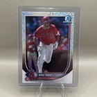 Mike Trout Bowman 2025 Chrome Mojo Refractor Card Los Angeles Angels #1💥