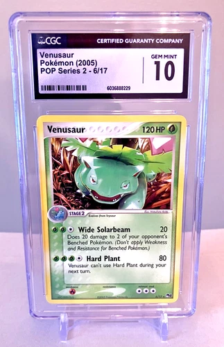 2006 Pokemon Venusaur 6/17 POP Series 2 CGC 10 Gem Mint - LOW POP