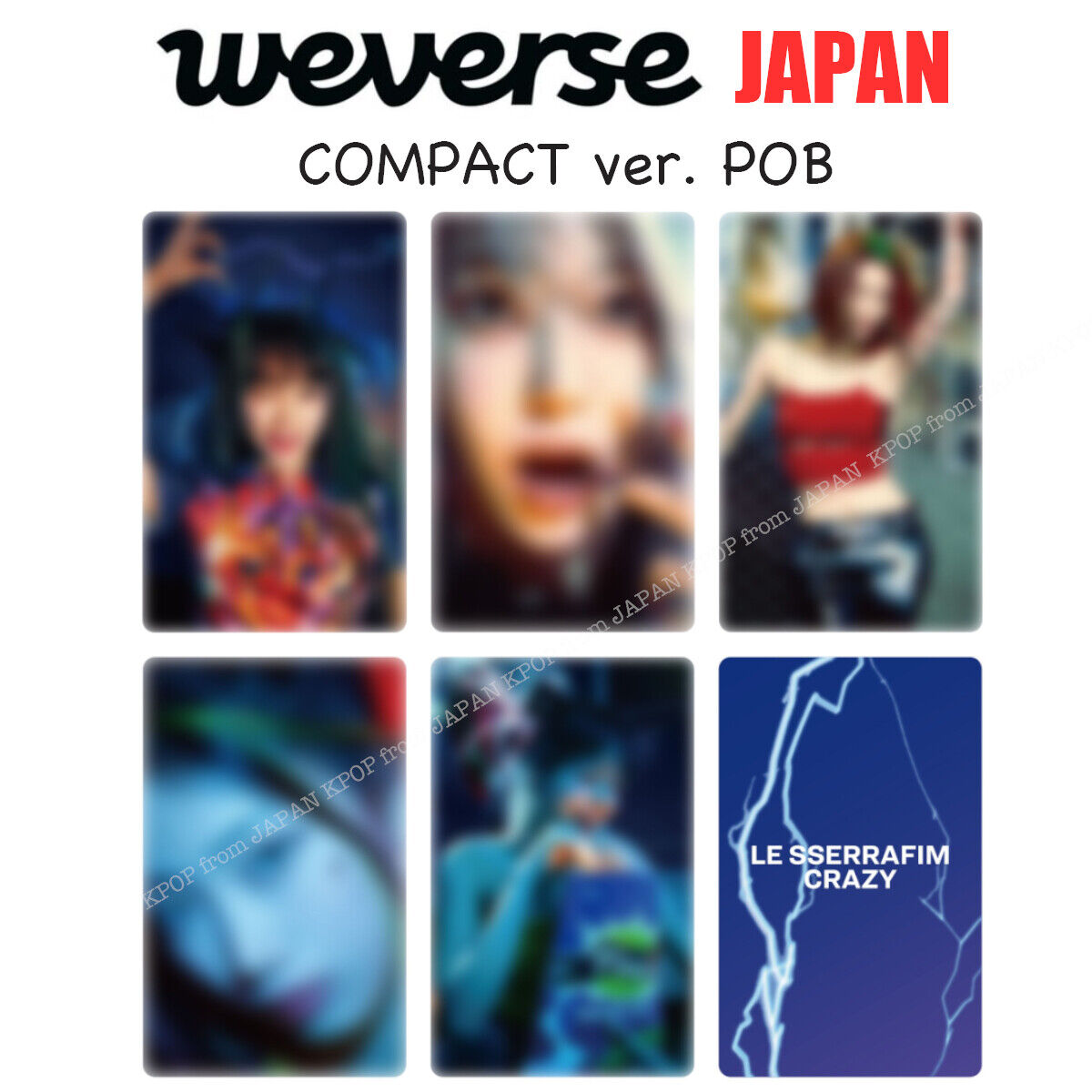 LE SSERAFIM CRAZY JAPAN STORE POB LUCKY DRAW PHOTOCARD LE SSERAFIM CRAZY JAPAN STORE POB LUCKY DRAW PHOTOCARD