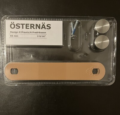 IKEA Osternas 6  Tanned Leather Handle 2 In Each Pack, Pkg., NIP. A-13