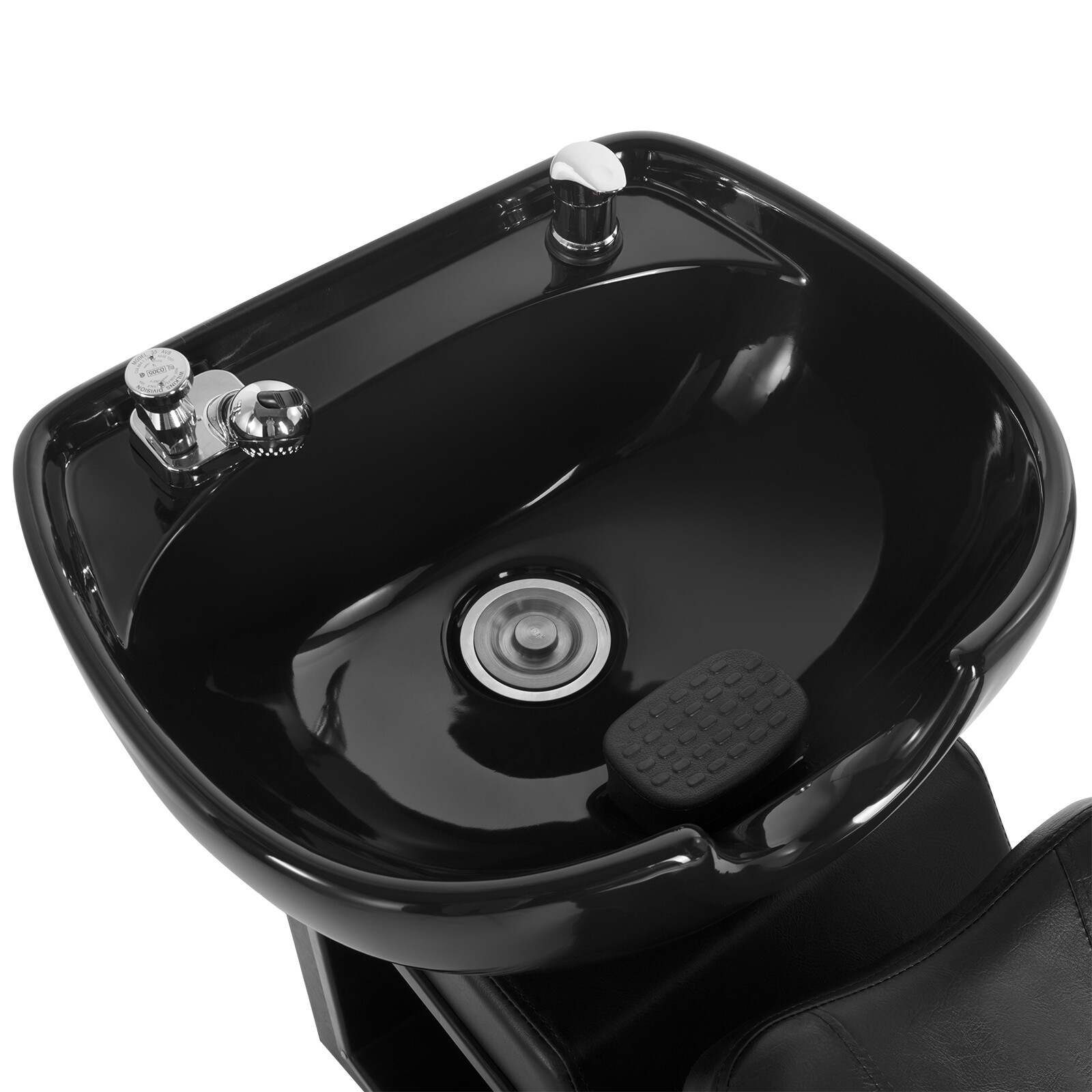 Barber Backwash Unit Chair Ceramic Shampoo Bowl Sink Beauty Spa Salon w/Footrest