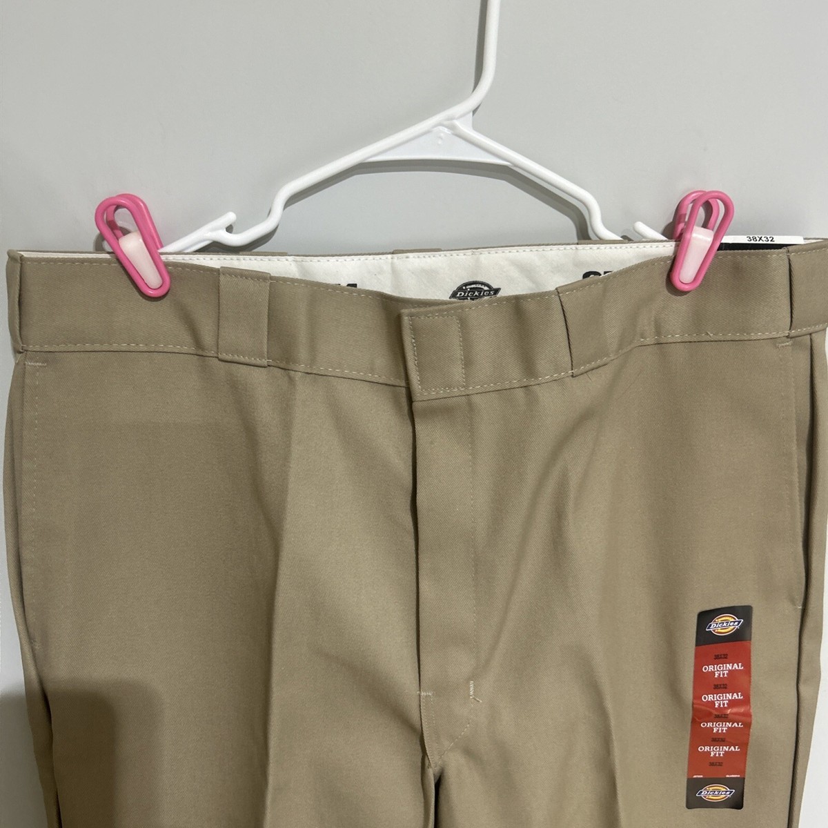 DICKIES 874 Work Pant Original Fit RARE TAN Color Center Crease