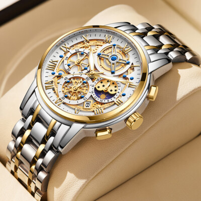 Men Women Watch Quartz Date Luminous 3ATM Waterproof Multifunction Wrist Watches
