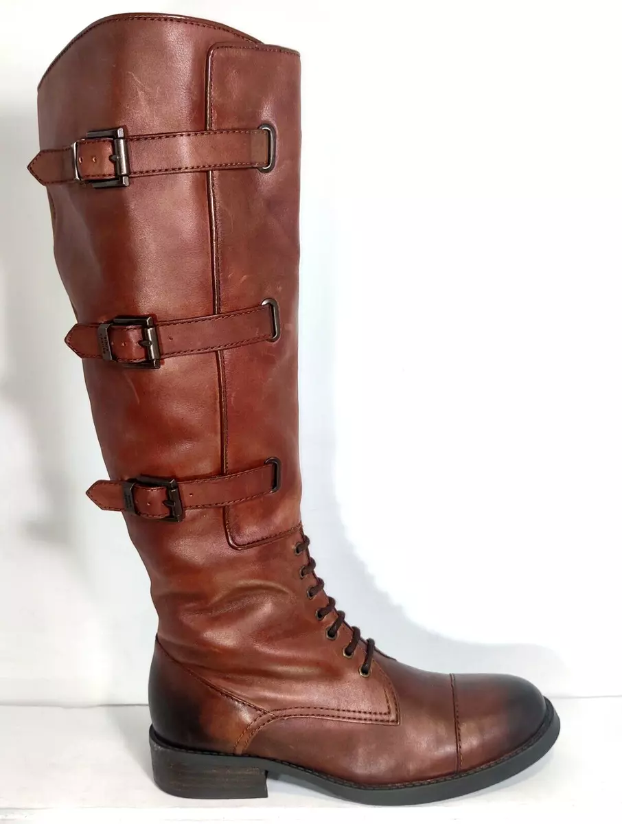 Brown Leather Riding Boots 36.5