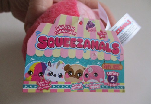 Squeezamals Hopey Pink Hedgehog Plush - Picture 7 of 8