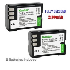 2x Kastar Battery for Olympus PS-BLM1 EVOLT E-300 E-330 E-500 E-510