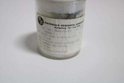 Materials Research Corp Cobalt MZ Evaporation Pellets 1/4''D x 1/2''L 1 lb