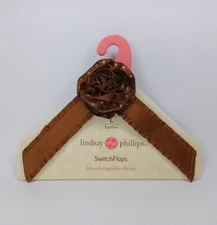 Lindsay Phillips Switchflops Straps Large Harlow Brown Bow