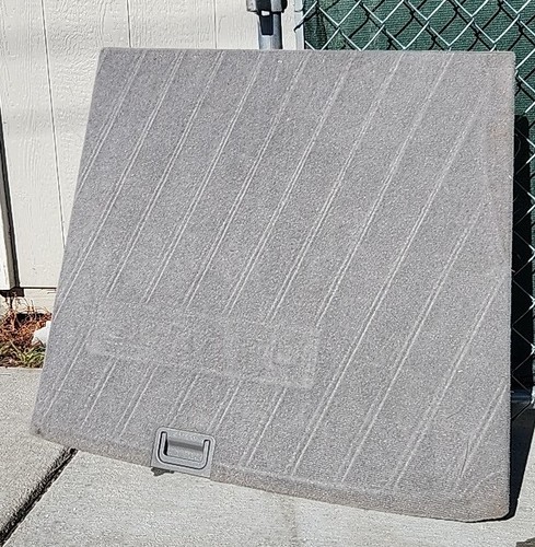 2003-2008 Subaru Forester Trunk Carpet Spare Cover Floor Rear Panel Grey OEM - Picture 2 of 3