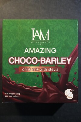 IAM Amazing Choco-Barley   Drink Mix with Stevia | 10 Sachets | 200g Chocolate