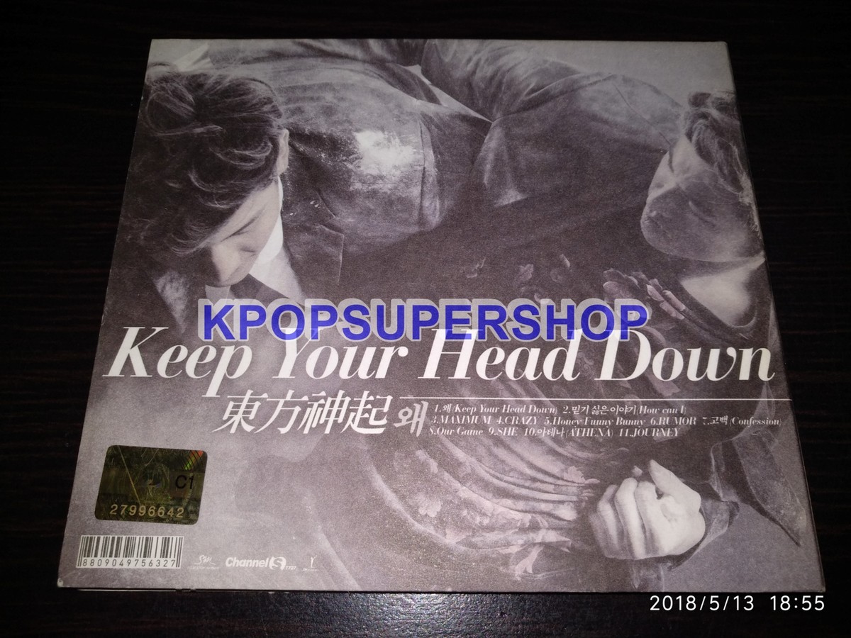 TVXQ 5th Album Keep Your Head Down Tohoshinki Autographed Signed
