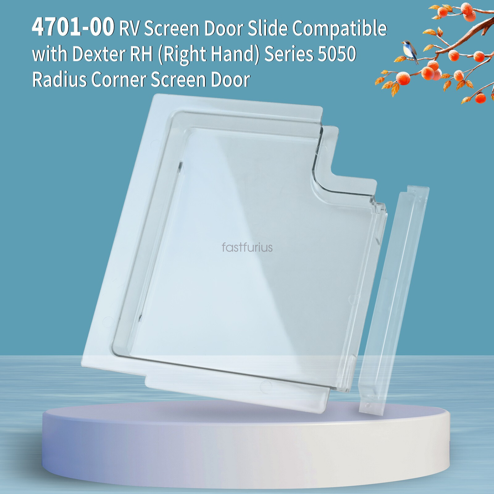 470100 Screen Door Slide and 470000 Stopper Fits Dexter RV Screen Door eBay