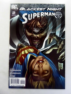 DC BLACKEST NIGHT SUPERMAN (2009) #2 + JUSTICE #3 + FLASH #3 Lot