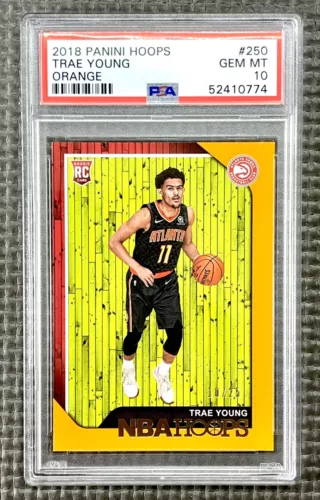 2018-19 Panini NBA Hoops #250 Orange SP /25 TRAE YOUNG RC PSA 10 POP 1