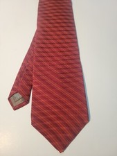 Calvin Klein Red 100% Silk Men’s Neck Tie Made In USA