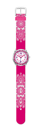Scout Kinder Uhr Mädchen Armbanduhr 280381002 Glitzersteinchen Darling 30mm Pink