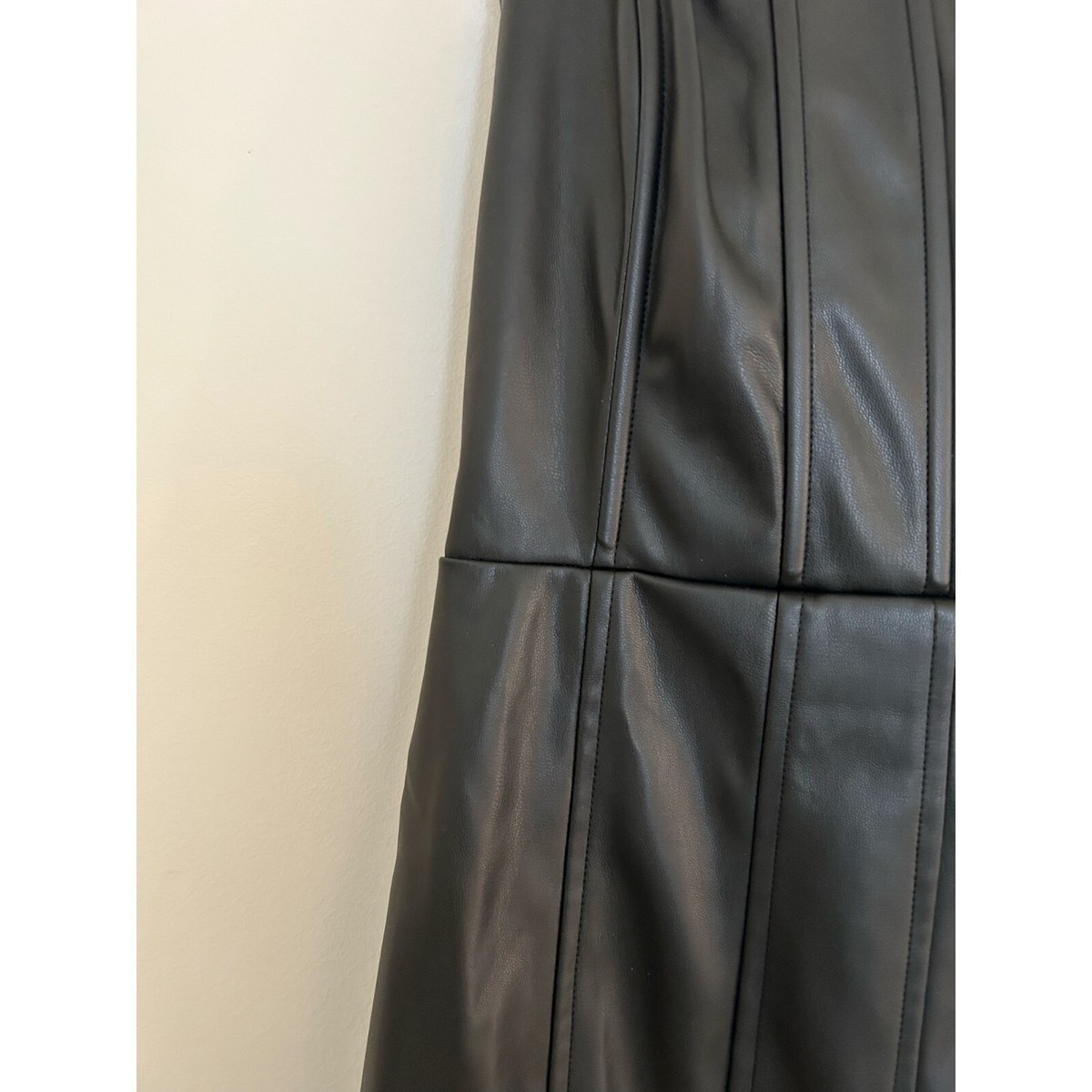 En Saison Strapless Vegan Leather Midi Dress NWT Size XS | eBay