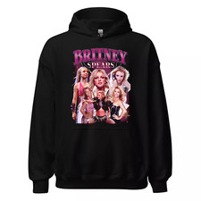 So Cute Britney Spears Full Size Black 100 Cotton Hoodie PP1033
