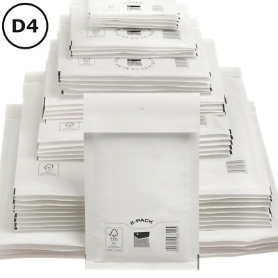 D4 Luftpolstertaschen Versandtaschen E-PACK D/4 Weiß 200×275 Luftpolsterumschlag