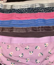 VICTORIA SECRET 5-Pack Logo Cotton Hiphugger Panties Women's XL