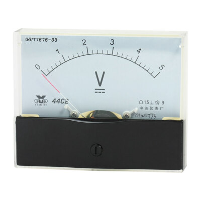 Analog Voltmeter Meter Voltmeter DC 0-5 V Messbereich 44C2