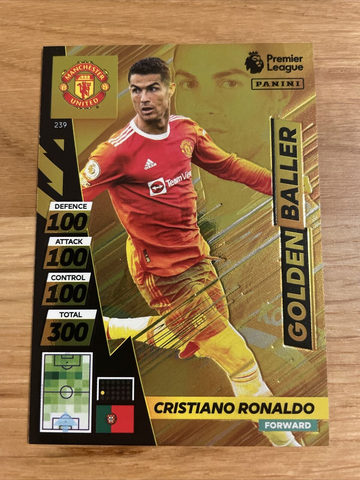 EPL Table UK Panini Premier League Adrenalyn XL Plus 2022 Cristiano