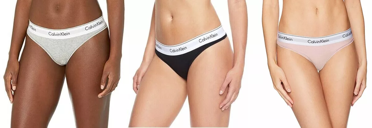 Calvin Klein Women's Modern Cotton Thong Panty L, 1X, 2X, 3X