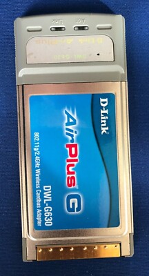 D-Link Air Plus G DWL-630 802.11g Wireless Card Adaptor 2.4 GHz BWLG630NA