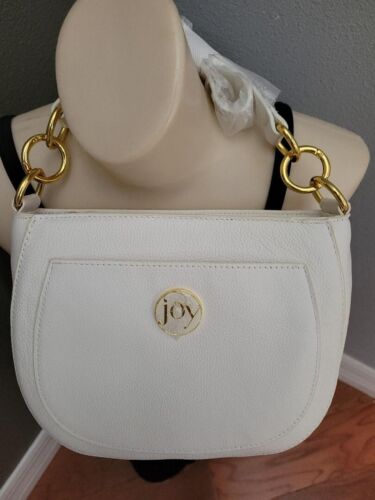 Joy 100% Leather handbag (white ) - Picture 1 of 3