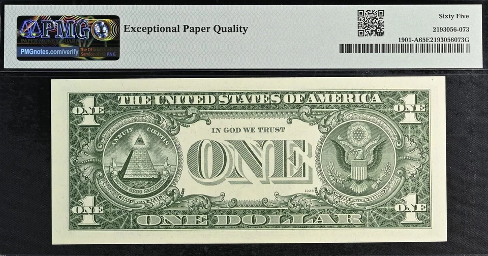 1963A $1 Federal Reserve Note PMG 68EPQ PMG graded district set complete 12 note - Image 3 of 4