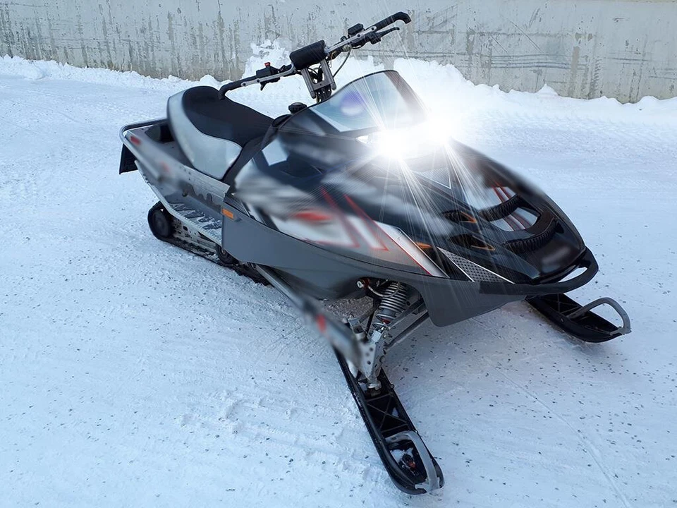 2 белые светодиодные лампы для фары снегохода H4 9003 для Arctic Cat M7000 2015-2016 США - Изображение 2 из 4