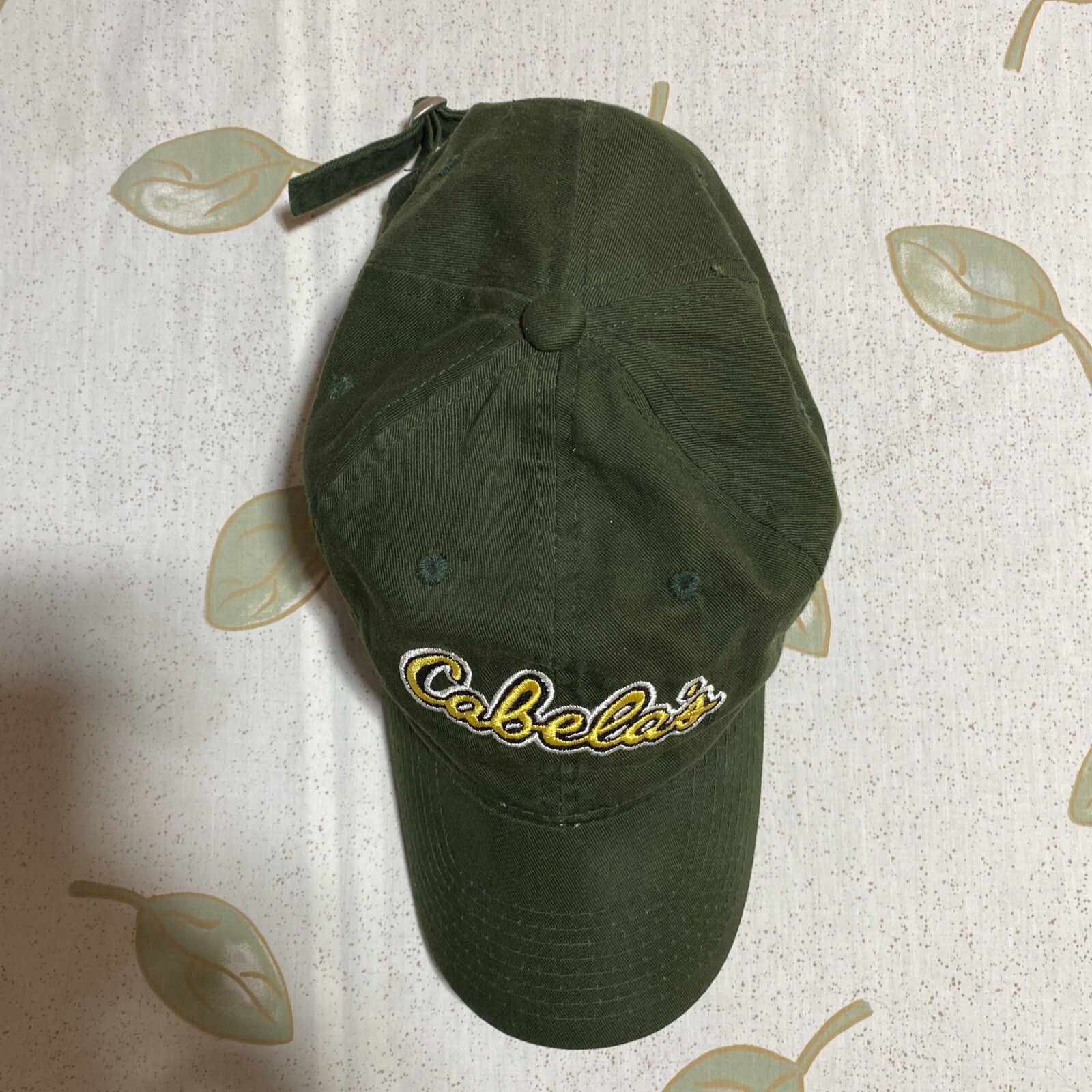 Cabelas Baseball Cap Green Adjustable Embroidered… - image 5